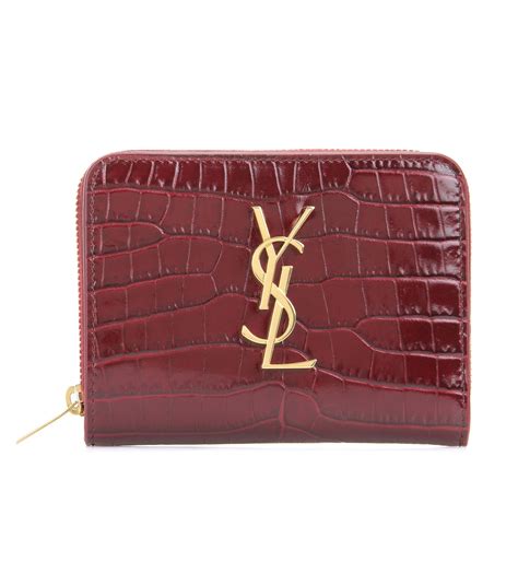 saint laurent red wallet